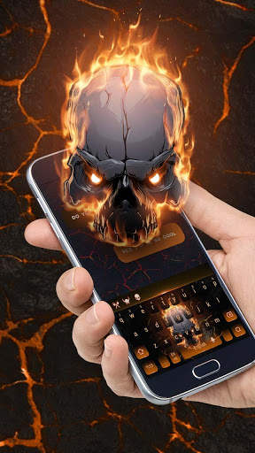 Hell blood fire skull  keyboard screenshot 3