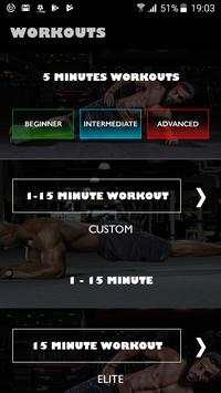5 Minutes Six Pack - Fat Burning Workout Exercises screenshot 1