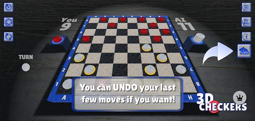 Checkers 3D Board Game स्क्रीनशॉट 6