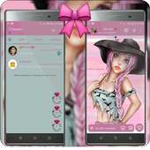GB WA Pink Transparan App logo