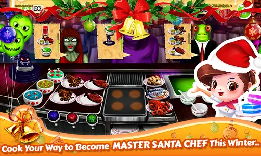 Santa Restaurant Game Memasak screenshot 5