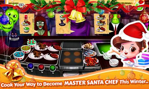 Santa Restaurant Cooking Game screenshot 5