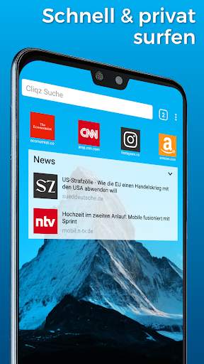 Cliqz – der Datenschutz-Browser screenshot 1