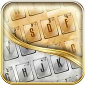 Gold and Silver Keyboard Theme 10001002