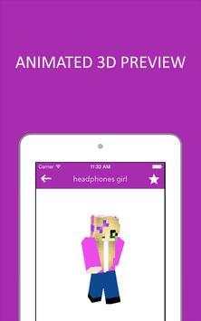 3D Girl Skins for Minecraft PE screenshot 13