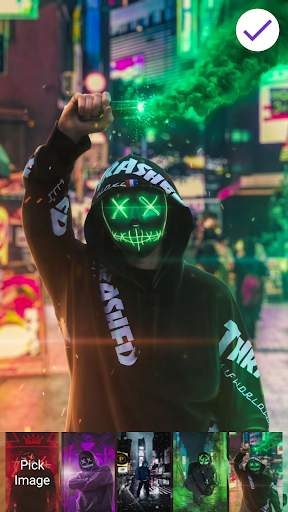 Mask Anonymous Lock Screen & Wallpapers 5 تصوير الشاشة