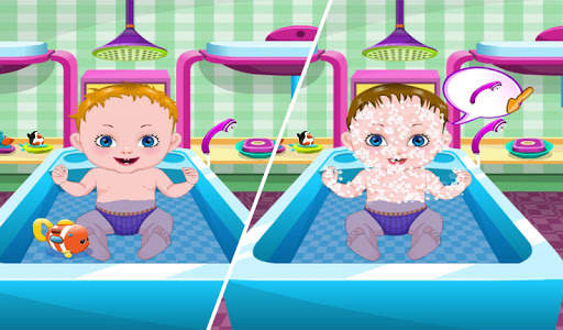 Hungry Baby Caring - Bath and Dres up screenshot 1