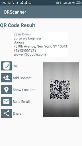 QR Scanner: QR reader for android screenshot 2