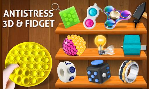 Anti stress fidgets 3D cubes - calming games screenshot 1