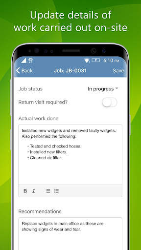 My Jobs - Job sheet app screenshot 5