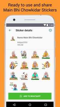 Main Bhi Chowkidar Stickers for Whatsapp screenshot 4