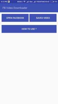 Facebook Video Downloader screenshot 1