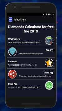 Diamond💎Free Fire Calc FREE скриншот 1