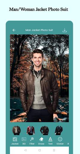 Man Jacket Photo Suit screenshot 2