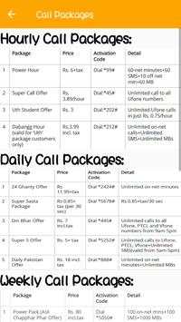 All Ufone Packages screenshot 2