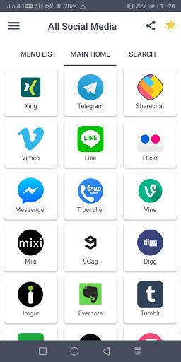 All social media apps in one app - Social Networks screenshot 3