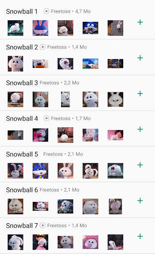 Snowball Animated Stickers for WhatsApp screenshot 3
