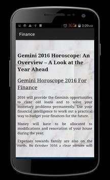 Gemini Horoscope 2016 screenshot 4