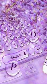 Purple Drop Flower keyboard 2 تصوير الشاشة