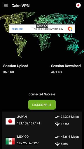 Cake VPN screenshot 2