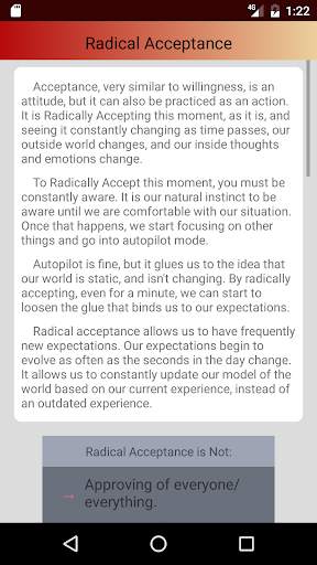 DBT Distress Tolerance Tools screenshot 2