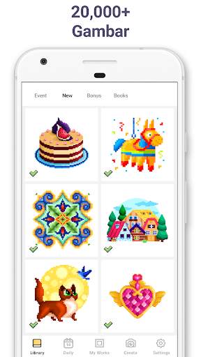 Pixel Art - warna ikut nombor screenshot 2