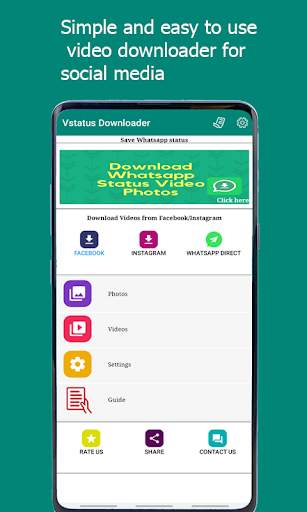Vstatus- downloader de videos screenshot 1