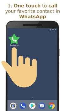 Quick call for WhatsApp app screenshot 1