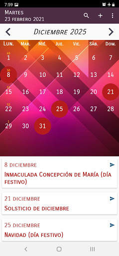 Calendario Chile скриншот 6