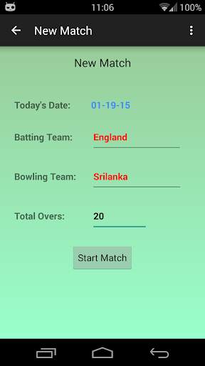 Light Cricket Scorer screenshot 1