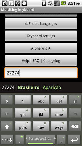 Brazilian Portuguese Keyboard screenshot 2