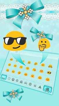Blue Bow Keyboard Theme screenshot 3