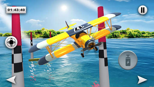 Flying Jet Airplane Stunt Racing screenshot 4