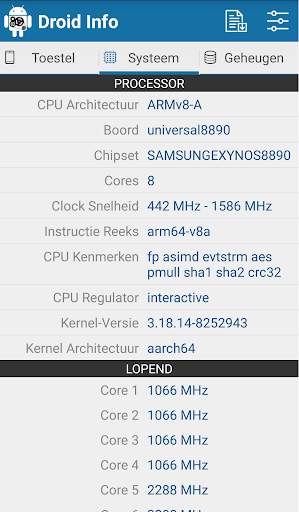 Droid Hardware Info screenshot 2