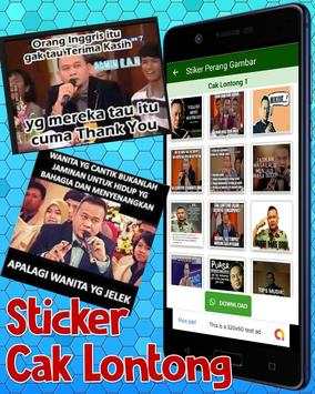 Wa Stiker Lucu Cak Lontong Meme WaStickersapps screenshot 4