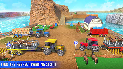 Farming Tractor Trolley Parking: Tractor Driving screenshot 10