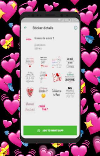 Stickers romanticos y frases de amor para WhatsApp screenshot 3
