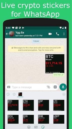 Crypto Stickers for WhatsApp screenshot 1