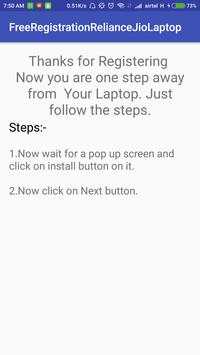 Free Jio 4G laptop Registration screenshot 2