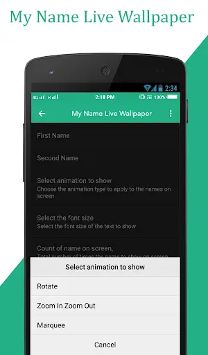 My Name Live Wallpaper скриншот 3