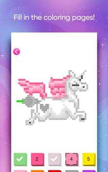 Unicorn Number Coloring - Pixel Art No.Draw screenshot 2