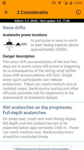 White Risk - SLF Avalanche App screenshot 3