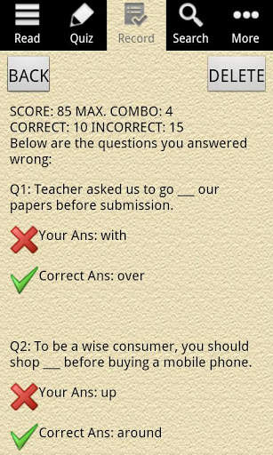 English Grammar - Phrasal Verb (lite) screenshot 5