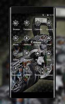 Tech theme wallpaper canon camera black metal screenshot 2