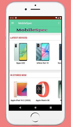 MobileSpec - Mobile Phone Full Specification screenshot 1