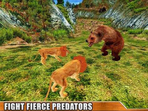 Angry Wild Lion Attack Sim 3D - Safari Wild Lion screenshot 7