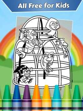 Coloring Game for Teen-Titans screenshot 1