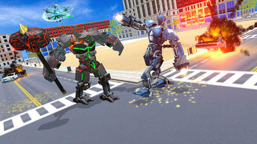 US Police Car Robot Transformation: Robot Strike screenshot 8