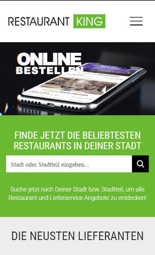 Restaurant King - Essen bestellen скриншот 1