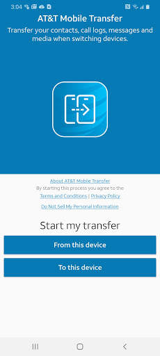 AT&T Mobile Transfer screenshot 1